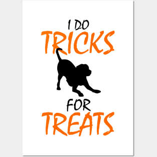 I Do Tricks For Treats Dog Lover Halloween Gifts Posters and Art